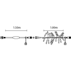 Chromex - Guirl. Boa L:1M BF 100 LED 20% Scint.