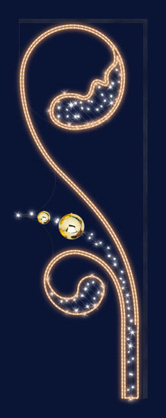 Chromex - Décor 2DTC Jasmine OR L:3 H:1m