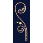 Chromex - Décor 2DTC Jasmine OR L:3 H:1m