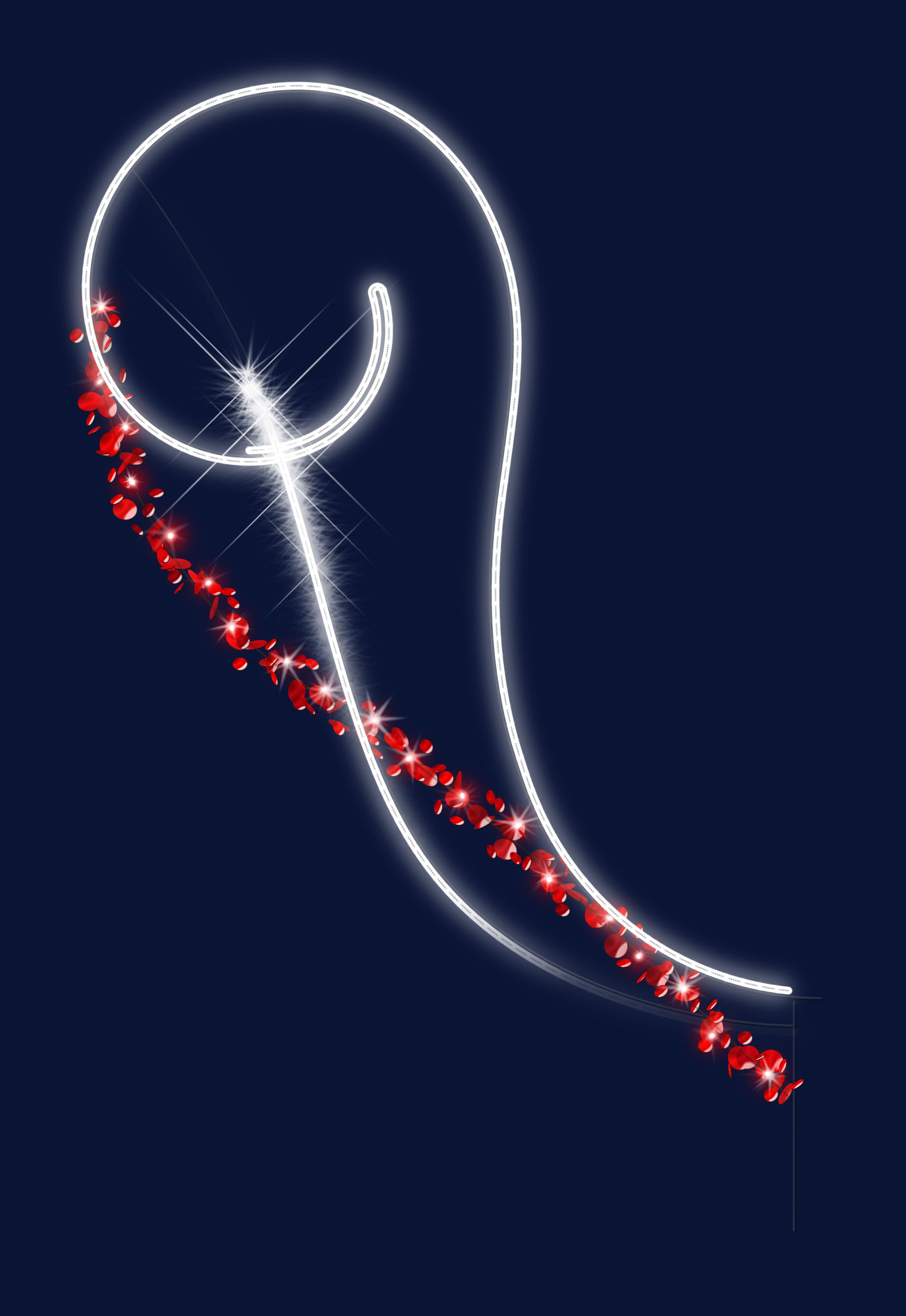 Chromex - Décor 2DG Mila RG L:1,3 H:2m