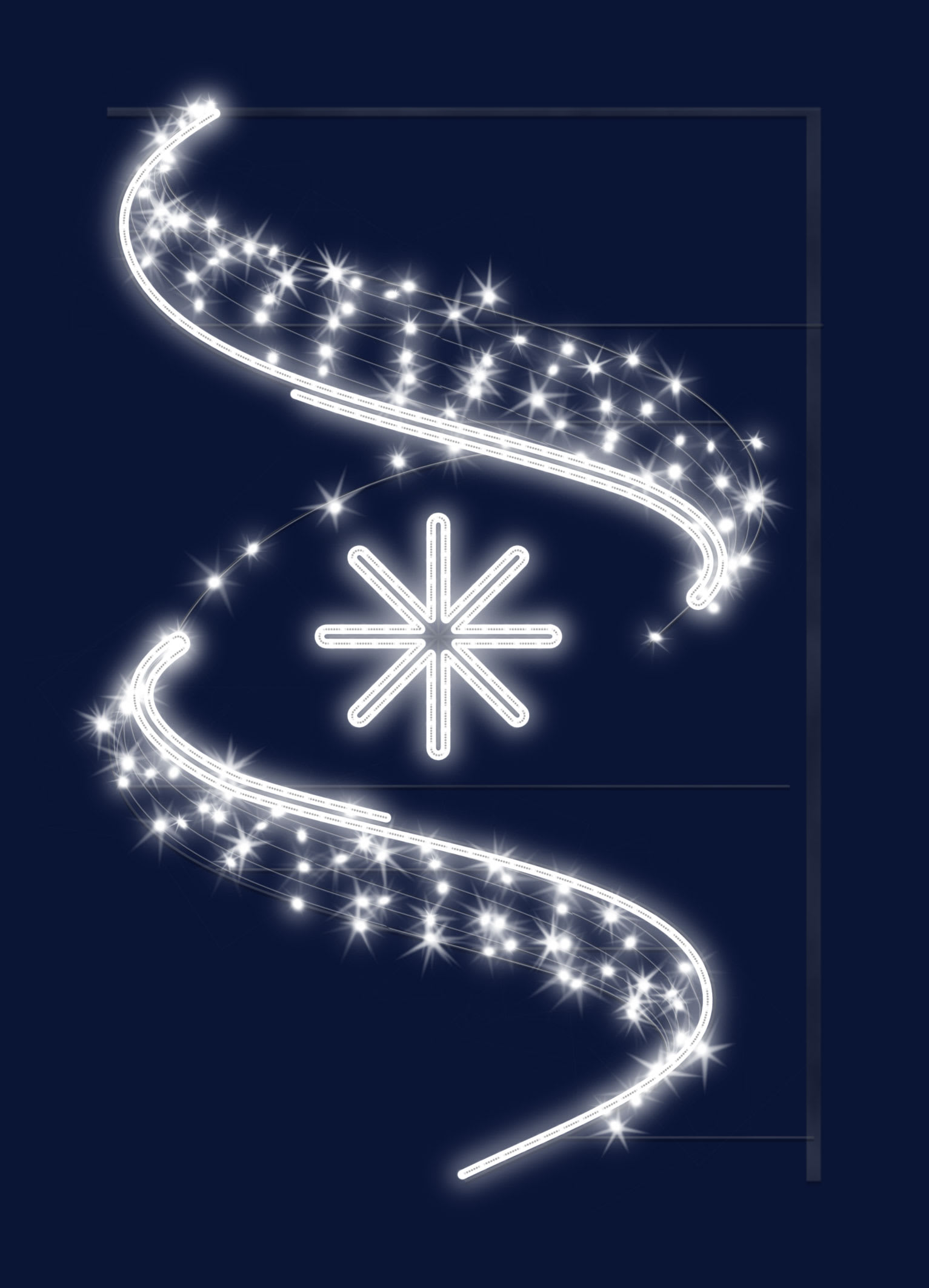 Chromex - Décor 2DTC Flocon Virevolte L:1m H:1,5m