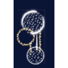 Chromex - Décor 2DTC Cercles Scintillant L:2m H:1m