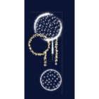 Chromex - Décor 2DTC Cercles Scintillant L:2,5m H:1m