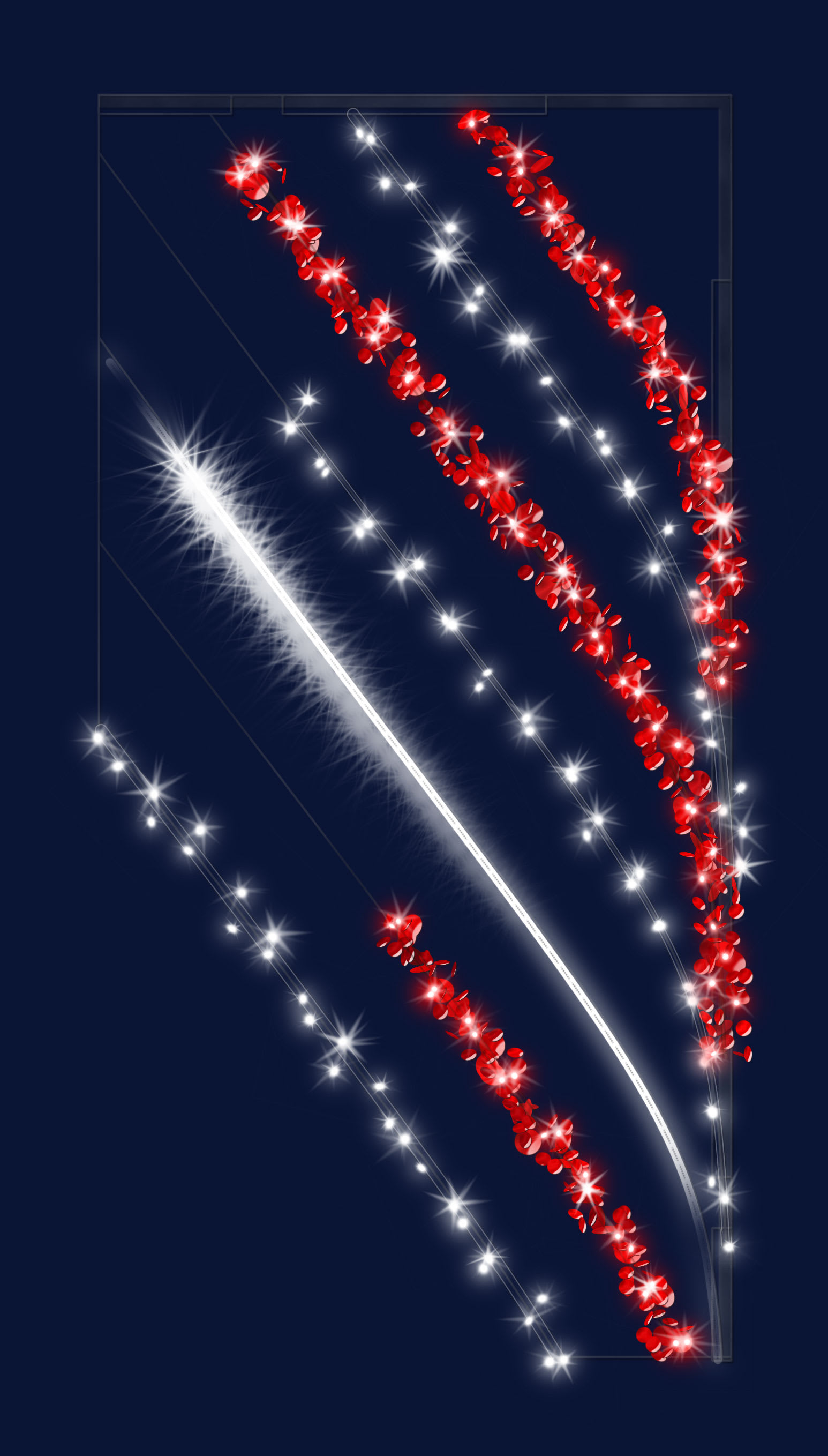 Chromex - Décor 2DTC Féerique RG L:1m H:2m