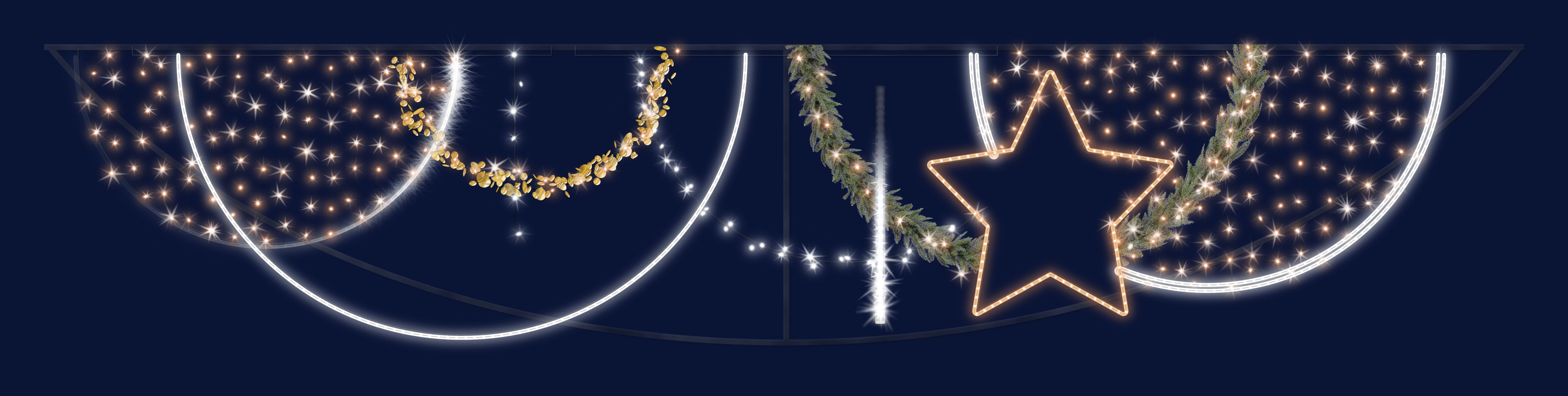 Chromex - Décor 2DT Collier OR L:5m H:1m