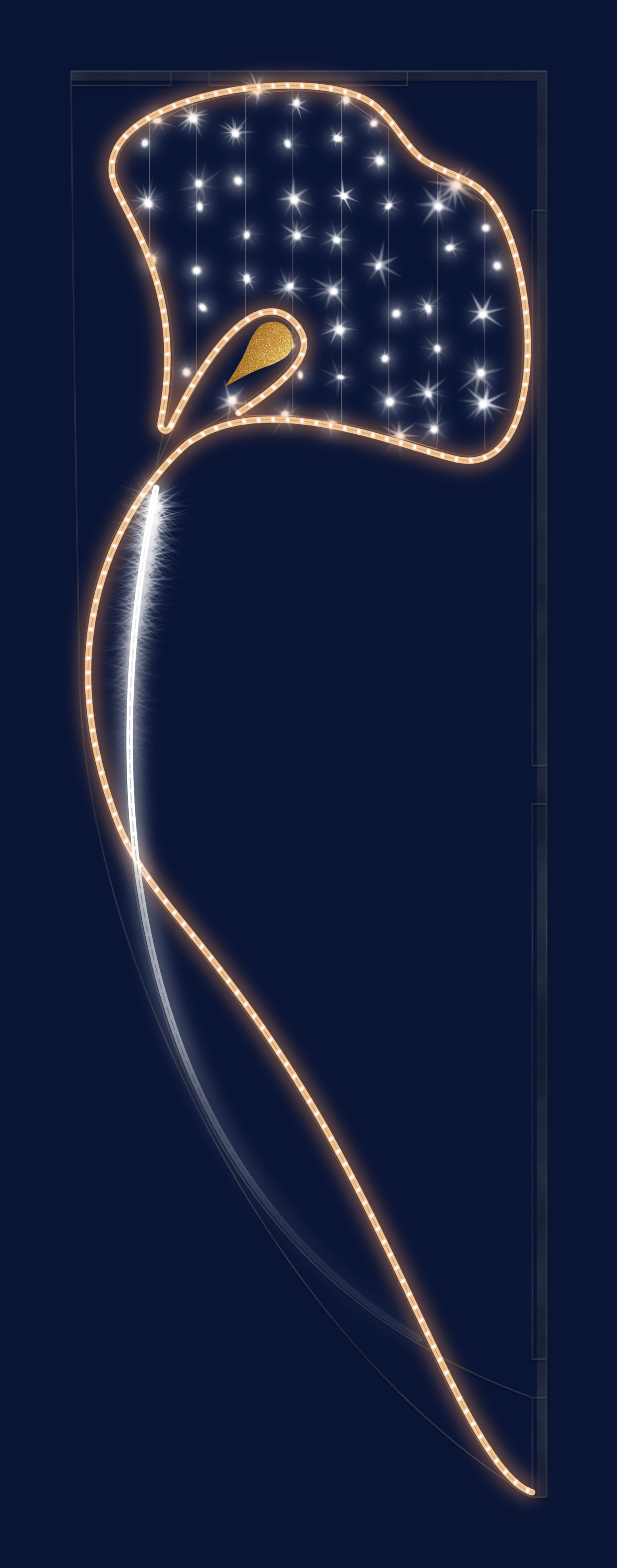 Chromex - Décor 2DTC Ginko OR L:3m H:1m