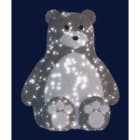Chromex - Décor 3DAP Ours Funky Argent L:1,3m H:1,5m P:1,2m