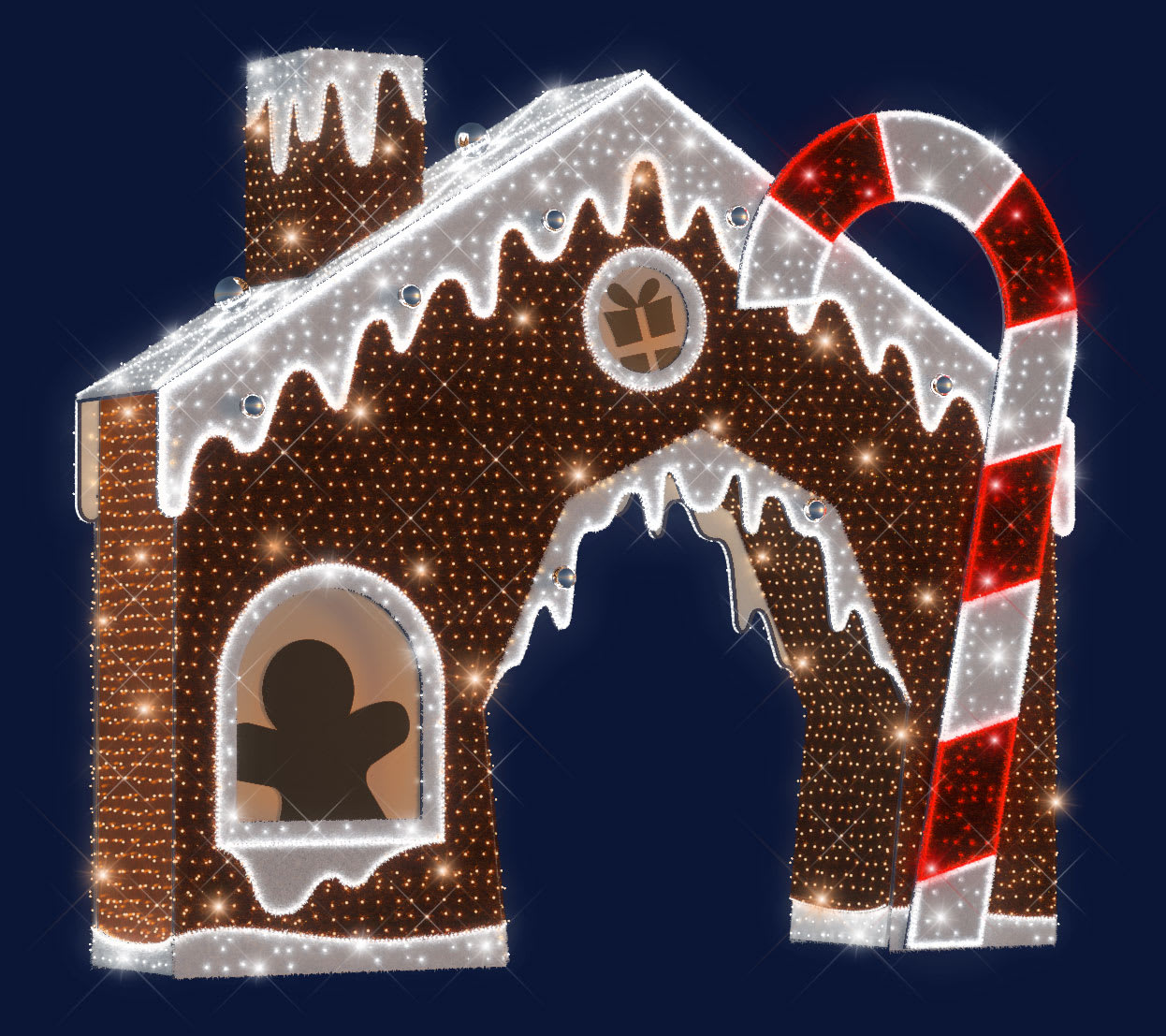 Chromex - Décor 3DAP Arche Pain d'épices L:6,05m H:5m P:1m