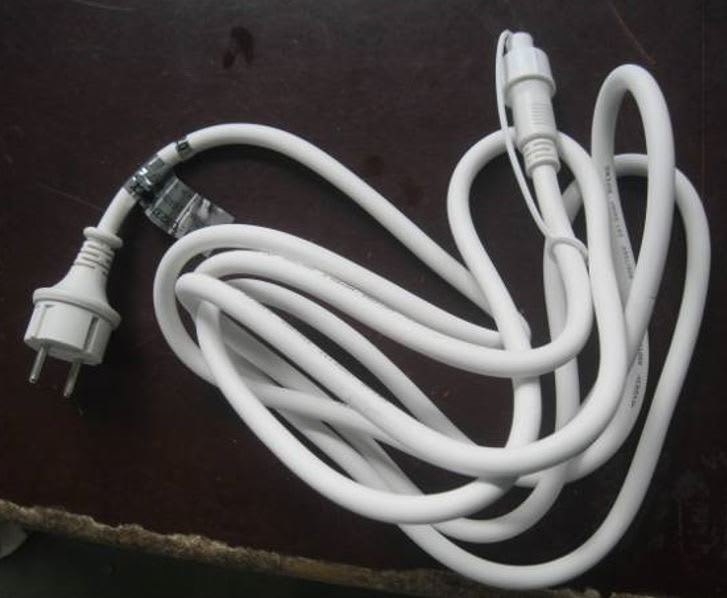 Chromex - Rac élec Cable d'alim. Europe 230VAC Int/Ext Cb Bl