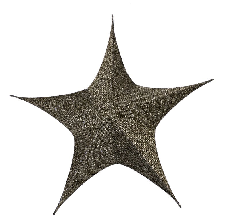 Chromex - Etoile brillante D:80cm or Pliante extérieure