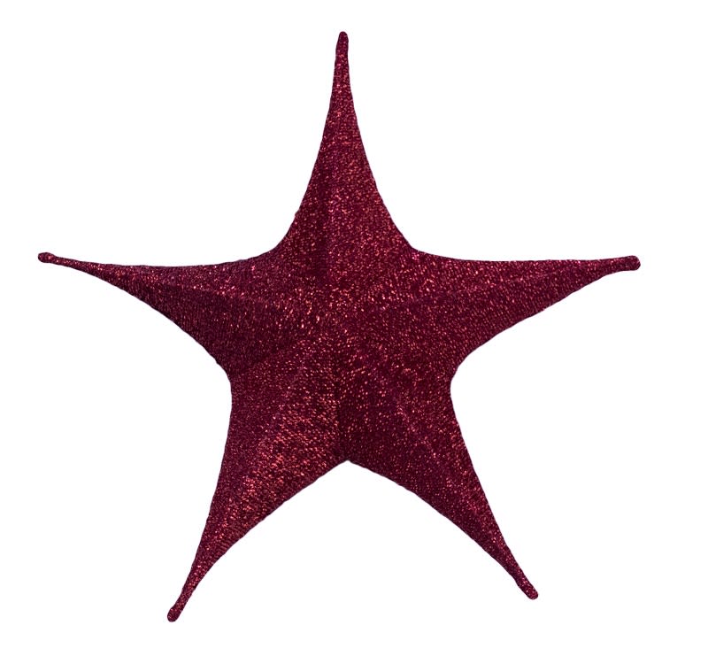 Chromex - Etoile brillante D:80cm rouge Pliante extérieure