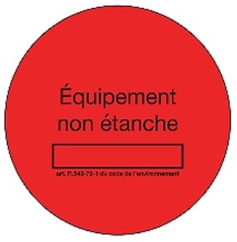 Eid - 1 bobine de 50 étiquettes rouges non étanche