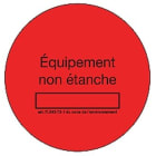 Eid - 1 bobine de 50 étiquettes rouges non étanche