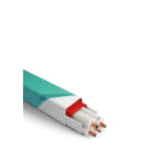 Eid - Goulotte M1 blanche rigide 110 2m avec film protecteur