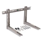 Eid - Support inox 304 pré-monté mural prof.550mm, BT, niveau, plots charge max 2*80kg