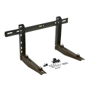 Eid - Support mural gris anthracite prof. 630mm, BT, niveau et plots charge max 2*70kg