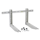 Eid - Support pré-monté mural acier prof. 800mm, BT, niveau, plots charge max 2*225kg