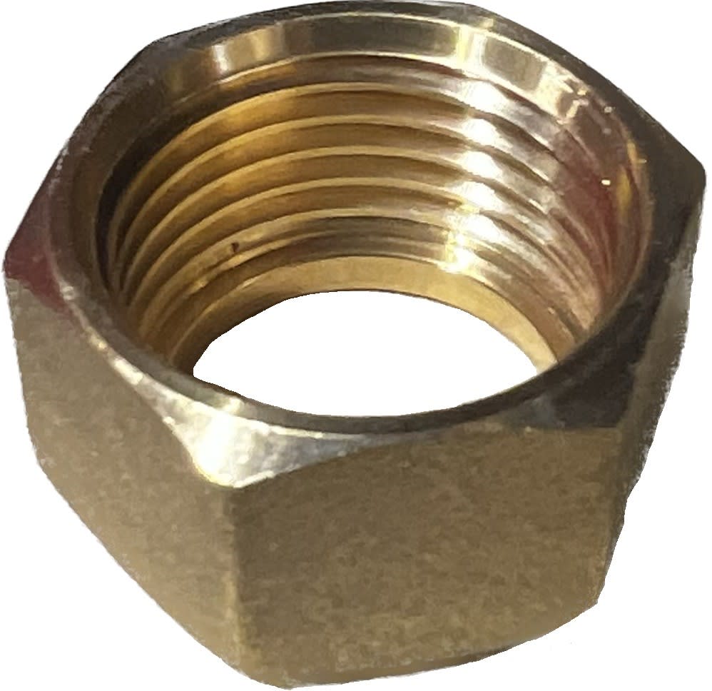 Eid - Ecrou matrice court 1/2 laiton - h14-d16,6