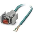 Phoenix Contact - Cordon Ethernet RJ45 Male->Libre Cat 5, cable PUR SF/TQ AWG26 - Bleu - 2m
