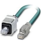 Phoenix Contact - Cordon Ethernet Indus RJ45 V14->RJ45 Cat 5, cable PUR SF/UTP AWG26 - Bleu - 2m