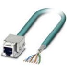 Phoenix Contact - Cordon Ethernet Indus RJ45 Femelle>Libre Cat6A, cable PUR S/FTP AWG26 Bleu 2m