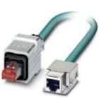 Phoenix Contact - Cordon Ethernet Indus RJ45 V14->Femelle Cat6A, cable PUR S/FTP AWG26 - Bleu -5m