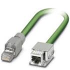 Phoenix Contact - Cordon Profinet RJ45 Male-Femelle Cat 5, cable PVC SF/TQ AWG22 - Vert - 5m