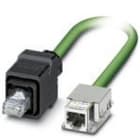 Phoenix Contact - Cordon Profinet RJ45 Male-RJ45V14 Cat 5, cable PVC SF/TQ AWG22 - Vert - 2m
