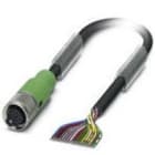 Phoenix Contact - Câble capt./act., 17 pôles, PUR, M12 femelle droit, Ext. Libre, A, 1,5 m
