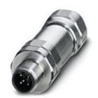 Phoenix Contact - Connecteur M12, cod. B, mâle droit, 5P, à visser, bague inox, diam. 5.5 à 8.6 mm