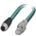 Phoenix Contact - Câble Bus, 8 pôles, Ethernet CAT5, M12 mâle droit, RJ45, A, 2 m