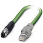 Phoenix Contact - Câble Bus, 4 pôles, Profinet, M8 mâle droit, RJ45, A, 0,5 m