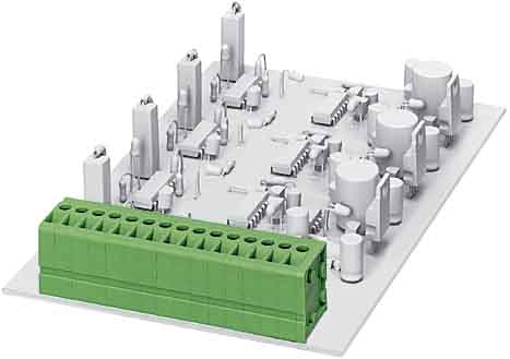 Phoenix Contact - Bornier C.I 1p, pas: 5 mm, 2.5 mm², 24 A, 400 V - FRONT 2,5-V/SA 5