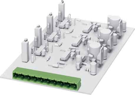 Phoenix Contact - Embase C.I 4p, pas: 7.62 mm, 2.5 mm², 12 A, 630 V - GMSTBA 2,5/ 4-G-7,62
