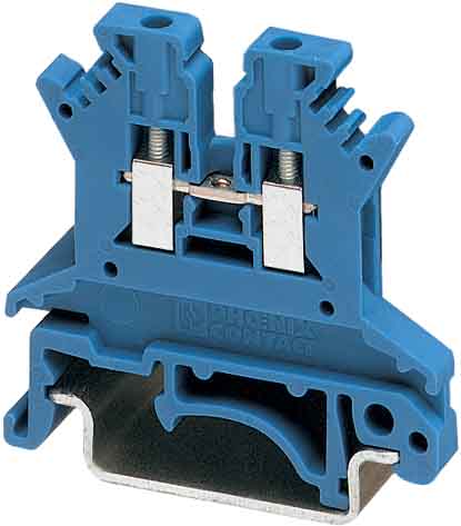 Phoenix Contact - UK 2,5 B BU - UK 2,5 B BU - Bloc de jonction simple