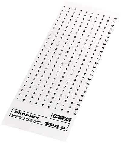 Phoenix Contact - SBS 6:UNBEDRUCKT - Repère de borne SBS 6:UNBEDRUCKT