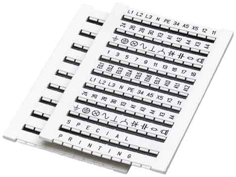 Phoenix Contact - Repère de borne en bande ZBFM 5/WH,LGS:FORTL.ZAHLEN 13-24