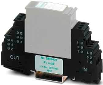 Phoenix Contact - PT 4-BE - Embase parafoudre pour 4 Fils analogiques
