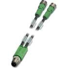 Phoenix Contact - Câble capt./act., 3 pôles, PUR, M12 mâle droit, M12 femelle droit, A, 0,6 m