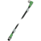 Phoenix Contact - Câble capt./act., 3 pôles, PUR, M8 mâle droit, M8 femelle coudé, A, 0,6 m