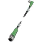 Phoenix Contact - Câble capt./act., 3 pôles, PUR, M12 mâle droit, M8 femelle coudé, A, 0,6 m