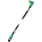 Phoenix Contact - Câble capt./act., 3 pôles, PUR, M8 mâle droit, M8 femelle coudé, A, 3 m