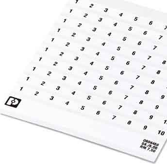 Phoenix Contact - Feuille de repérage SK  5,0 WH:REEL