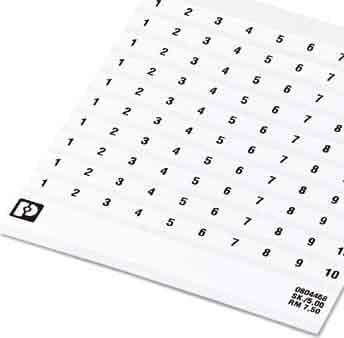 Phoenix Contact - Feuille de repérage SK 5,0 WH:REEL