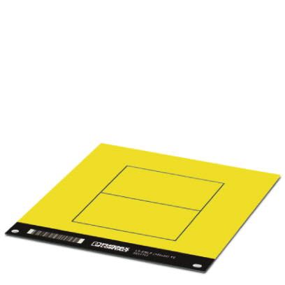 Phoenix Contact - LS-EMLP (100X60) YE CUS - Etiquette autocollante rigide pour appareil