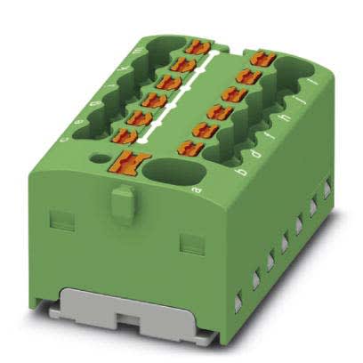 Phoenix Contact - PTFIX 4/12X1,5-G GN - Bloc répartiteur PTFIX