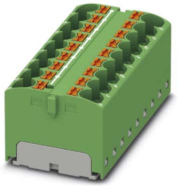 Phoenix Contact - PTFIX 18X4 GN - Bloc répartiteur PTFIX