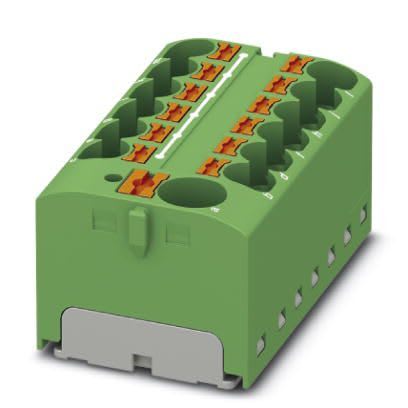 Phoenix Contact - PTFIX 10/12X4-G GN - Bloc répartiteur PTFIX