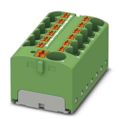 Phoenix Contact - PTFIX 10/12X4 GN - Bloc répartiteur PTFIX