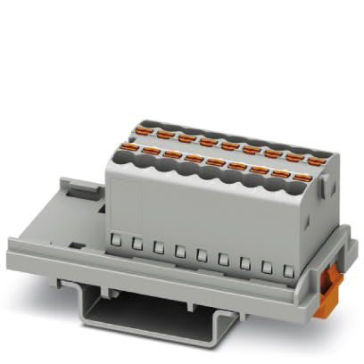 Phoenix Contact - PTFIX 18X1,5-NS35 GY - PTFIX 18X1,5-NS35 GY - Bloc répartiteur PTFIX